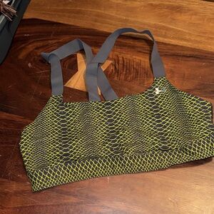 Under Armour Green and Black Sports Bra